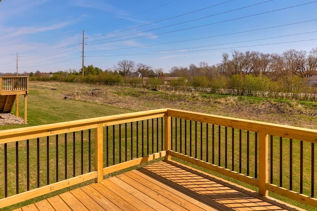 1102 Westview Dr, Huxley, IA 50124 - deck with a lawn