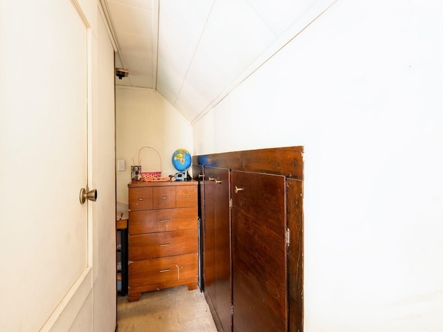 3917 11th St, Des Moines, IA 50313 - interior space featuring lofted ceiling