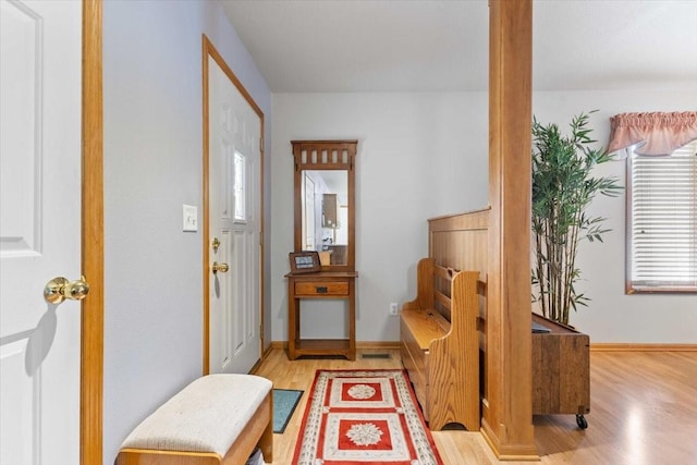 827 SW 46th St, Ankeny, IA 50023 - entrance foyer featuring light wood-style flooring and baseboards