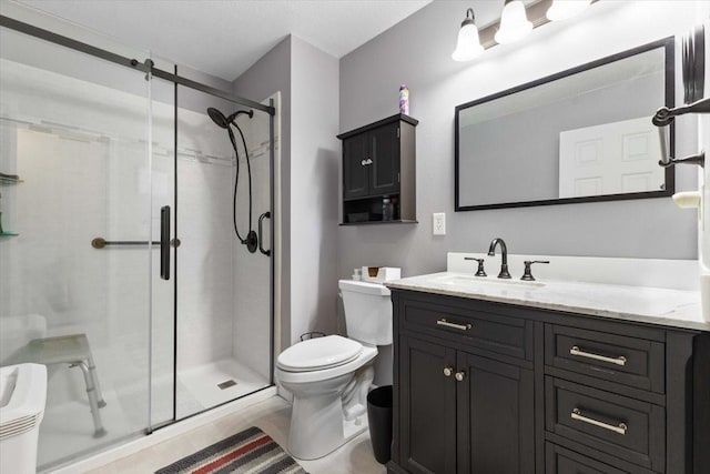 827 SW 46th St, Ankeny, IA 50023 - full bathroom featuring vanity and a shower stall