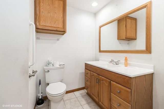 644 N 43rd St, Cumming, IA 50061 - bathroom featuring vanity and tile patterned flooring