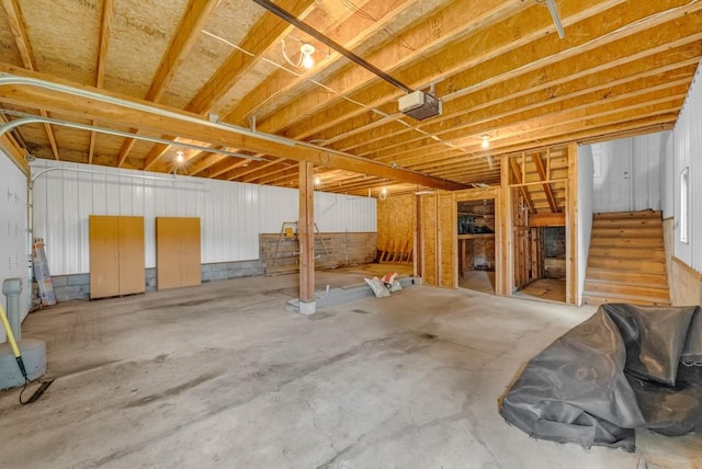 1107 E 12th St N, Newton, IA 50208 - garage with a garage door opener