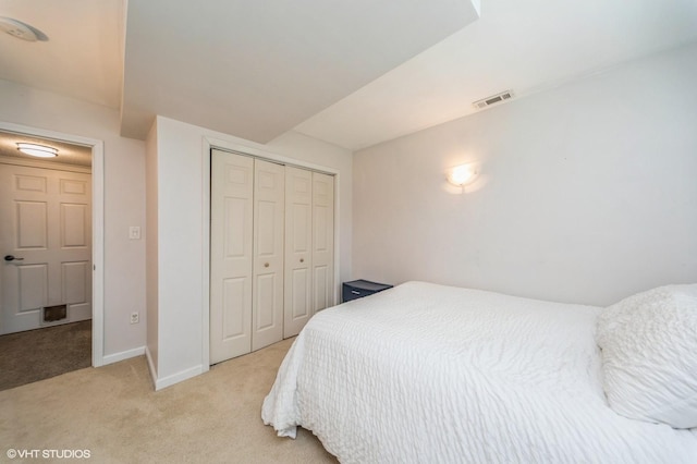 500 NW Valley View Dr, Grimes, IA 50111 - bedroom with light colored carpet and a closet