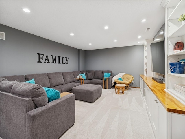 2458 SE 108th St, Runnells, IA 50237 - living area with carpet and recessed lighting