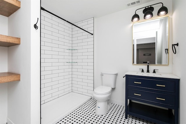 427 Spring Crest Ln, Waukee, IA 50263 - bathroom with vanity and a tile shower