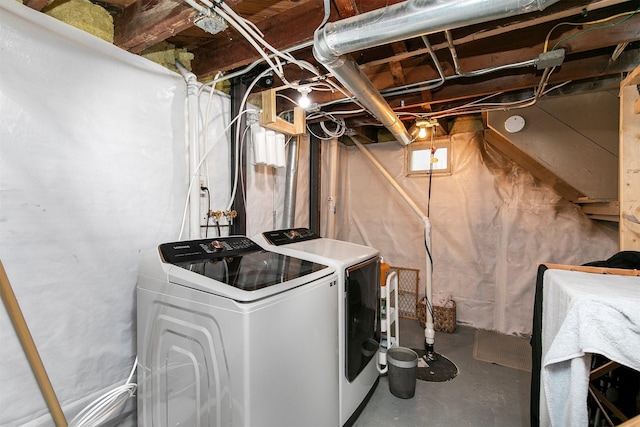 3315 61st St, Des Moines, IA 50322 - basement with independent washer and dryer