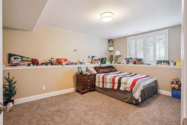 929 Sampson Dr, Nevada, IA 50201 - carpeted bedroom with baseboards and a textured ceiling