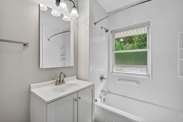 1728 NW Dr, Des Moines, IA 50310 - bathroom with shower / washtub combination and vanity