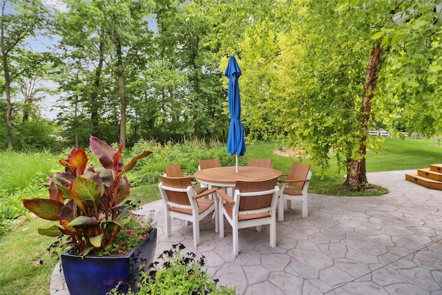 7016 Harbour Dr, Johnston, IA 50131 - view of patio / terrace with outdoor dining space