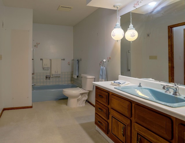1108 Hillcrest Ct, Chariton, IA 50049 - full bathroom with vanity and a bathtub