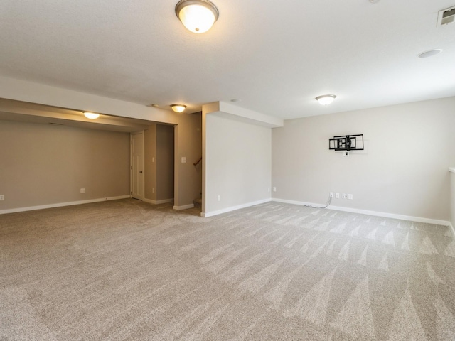 5805 Sterling Trce, Des Moines, IA 50320 - finished basement featuring light carpet and stairs