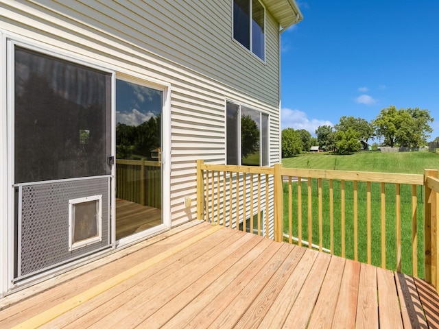 5805 Sterling Trce, Des Moines, IA 50320 - wooden deck with a yard