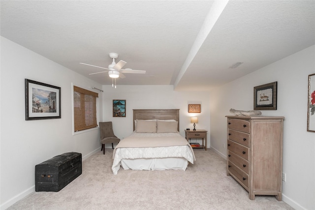 3605 80th St, Urbandale, IA 50322 - bedroom with light carpet and ceiling fan