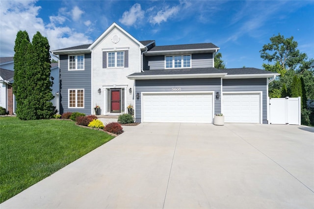 3605 80th St, Urbandale, IA 50322 - view of front of property with concrete driveway and an attached garage