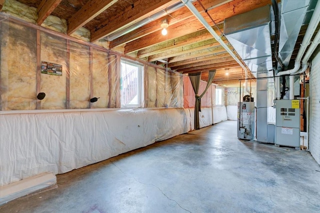 6825 Star View St, Des Moines, IA 50320 - below grade area with water heater and heating unit
