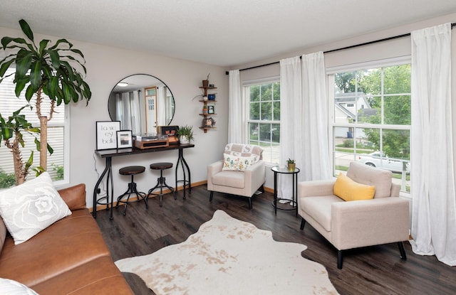 14449 Briarwood Ln, Urbandale, IA 50323 - sitting room with dark wood finished floors