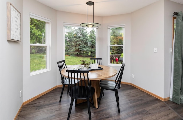 14449 Briarwood Ln, Urbandale, IA 50323 - dining space with dark wood-type flooring