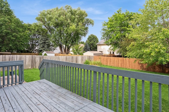 681 63rd St, West Des Moines, IA 50266 - wooden deck featuring a fenced backyard