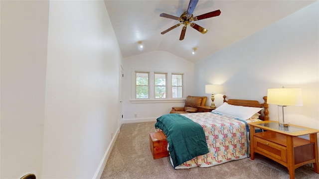 3827 Carpenter Ave, Des Moines, IA 50311 - carpeted bedroom with lofted ceiling and baseboards