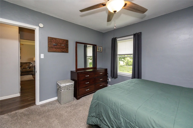 4207 Madison Ave, Des Moines, IA 50310 - bedroom featuring carpet floors and ceiling fan