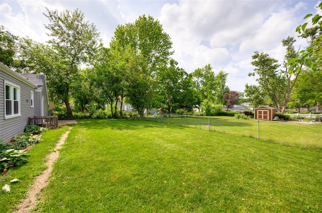 4207 Madison Ave, Des Moines, IA 50310 - fenced backyard featuring a storage shed