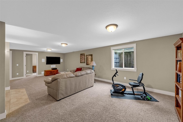 2501 NE Ewing Ct, Grimes, IA 50111 - carpeted living room featuring baseboards
