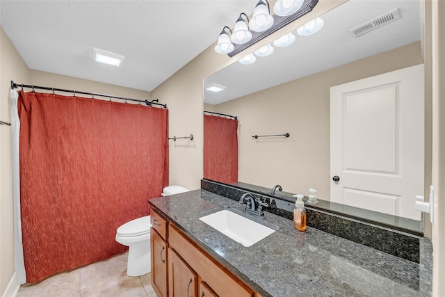2501 NE Ewing Ct, Grimes, IA 50111 - full bath with vanity, tile patterned floors, and a shower with curtain