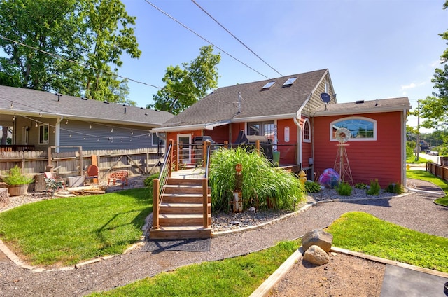 524 1st St, West Des Moines, IA 50265 - rear view of property featuring a wooden deck