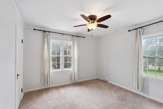 4004 Franklin Ave, Des Moines, IA 50310 - spare room featuring ceiling fan and carpet