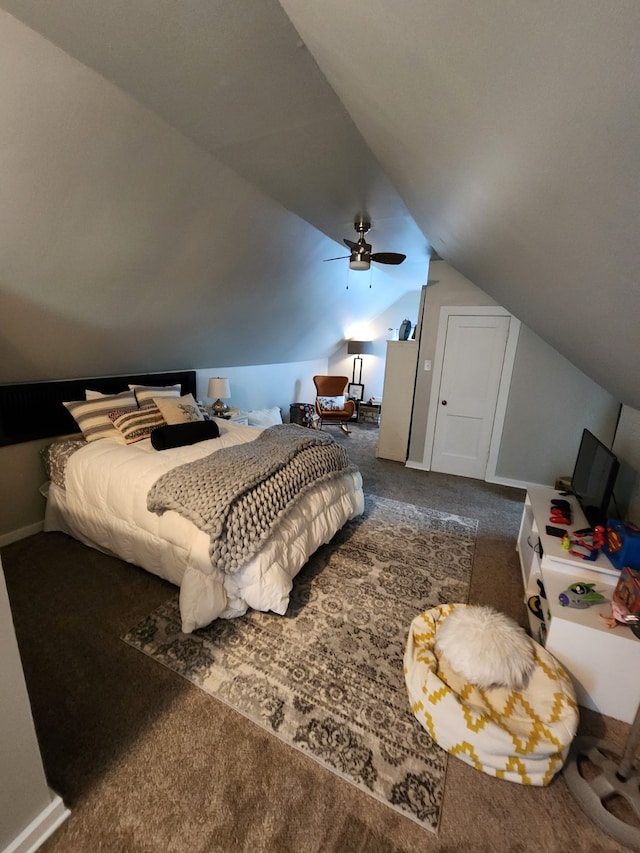 2904 48th St, Des Moines, IA 50310 - bedroom featuring carpet floors and lofted ceiling