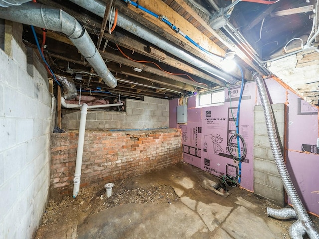 1534 9th St, Des Moines, IA 50314 - basement with electric panel