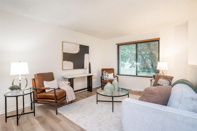 3600 E 42nd Ct, Des Moines, IA 50317 - living room featuring wood finished floors and baseboards