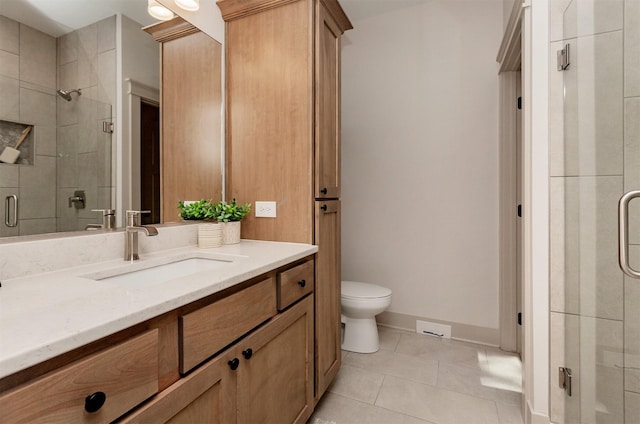 519 16th Avenue Ct SE, Altoona, IA 50009 - full bathroom with vanity, tile patterned flooring, and a shower stall