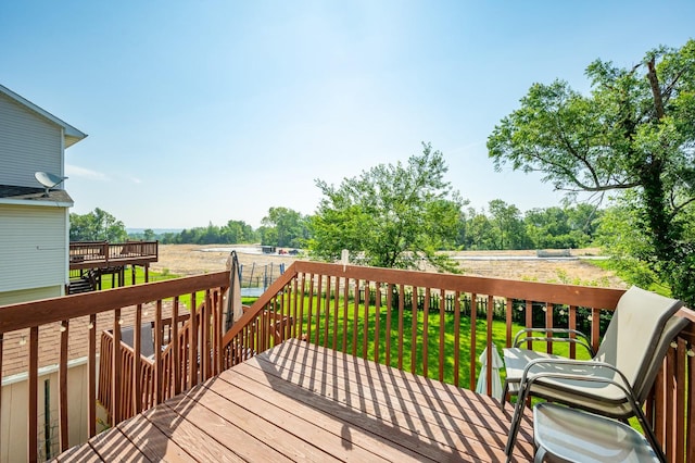 9102 NW Windsor Dr, Johnston, IA 50131 - deck featuring a yard