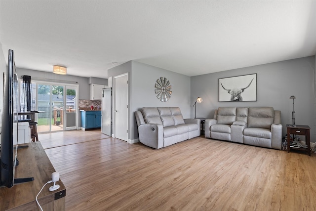 6675 NW 5th St, Des Moines, IA 50313 - living area featuring light wood-style flooring