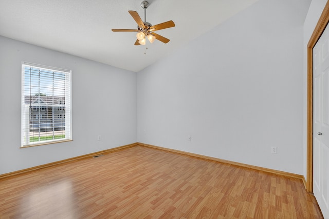 8302 Westown Pkwy Unit 7106, West Des Moines, IA 50266 - empty room featuring light wood-type flooring and ceiling fan