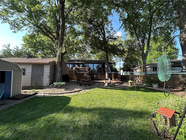 1016 1st St NW, Altoona, IA 50009 - view of yard featuring a shed