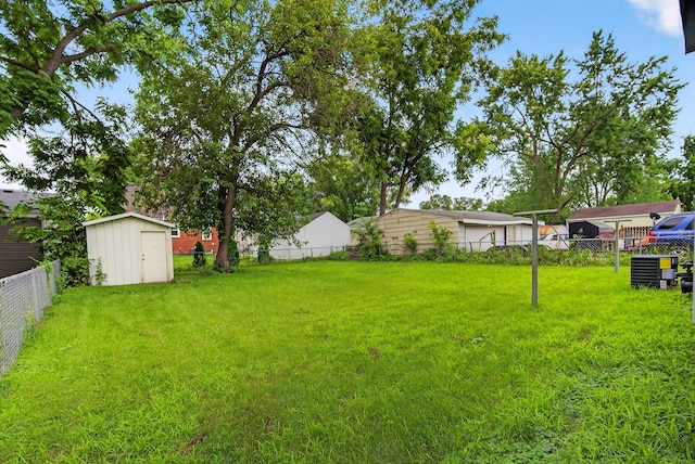 3605 53rd St, Des Moines, IA 50310 - fenced backyard with a storage unit