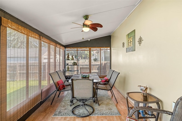 4104 1st St, Des Moines, IA 50313 - sunroom with vaulted ceiling and wood finished floors