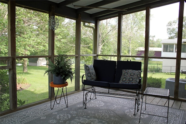 311 W View Dr, Osceola, IA 50213 - sunroom with an outdoor living space