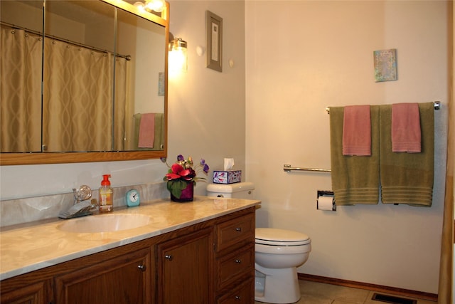 311 W View Dr, Osceola, IA 50213 - full bathroom with vanity and tile patterned flooring