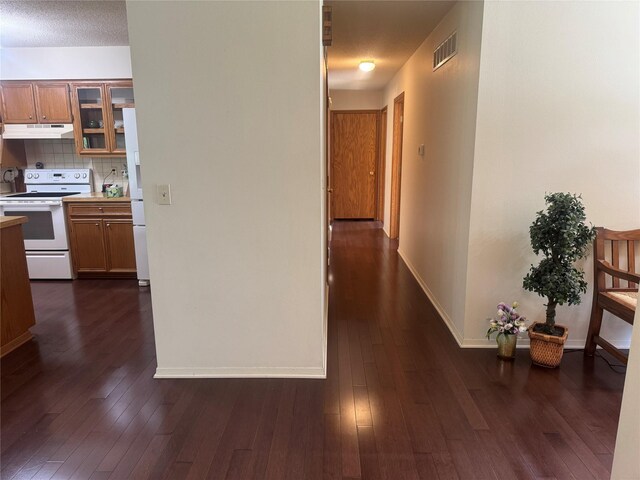 311 W View Dr, Osceola, IA 50213 - corridor featuring dark wood-style flooring
