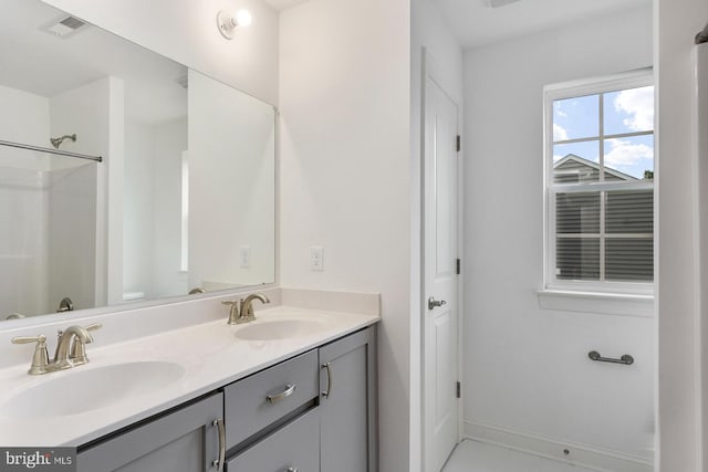 bathroom featuring vanity