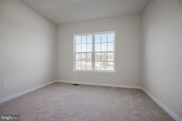 view of carpeted empty room