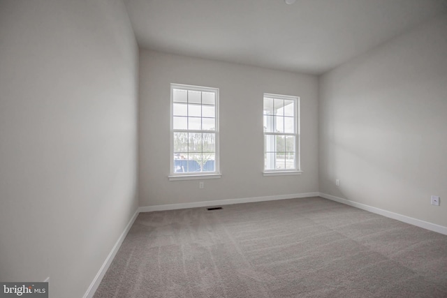 view of carpeted empty room