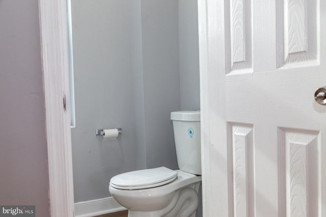 bathroom featuring toilet