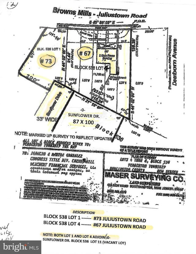 0 Sunflower Dr, Browns Mills NJ, 08015 land for sale