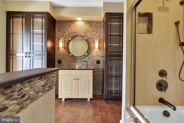 bathroom featuring shower / bathing tub combination and tile patterned floors