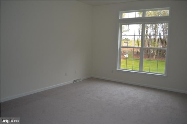 unfurnished room with carpet flooring