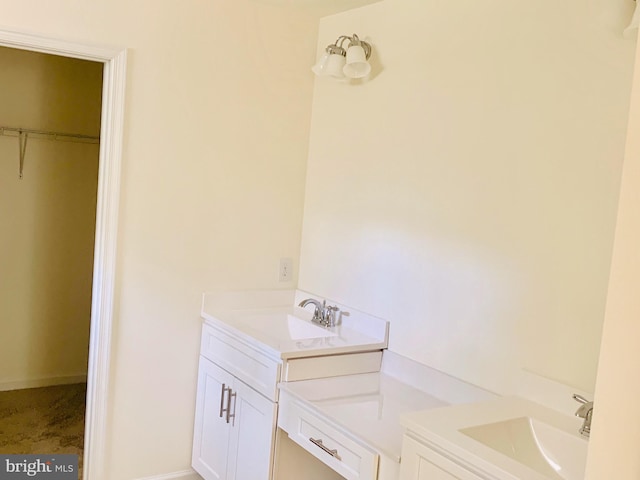 bathroom with vanity